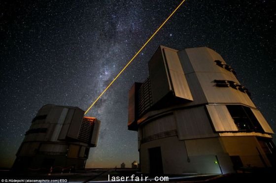 光束在高空生成的假星，可以用來校正受空氣騷動干擾的圖像，形成更加清晰的圖片