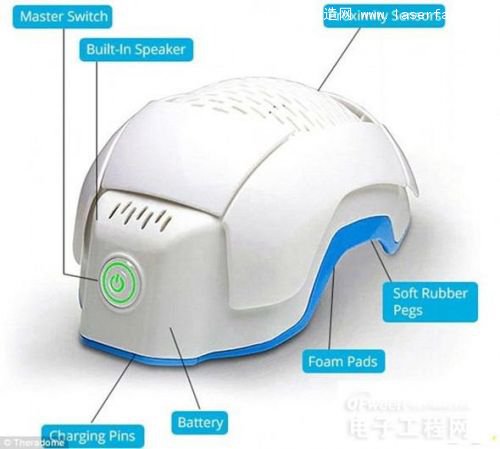 設(shè)備包含80個(gè)激光發(fā)生器，輻射面積能夠覆蓋平均111平方英寸頭皮面積的90平方英寸。